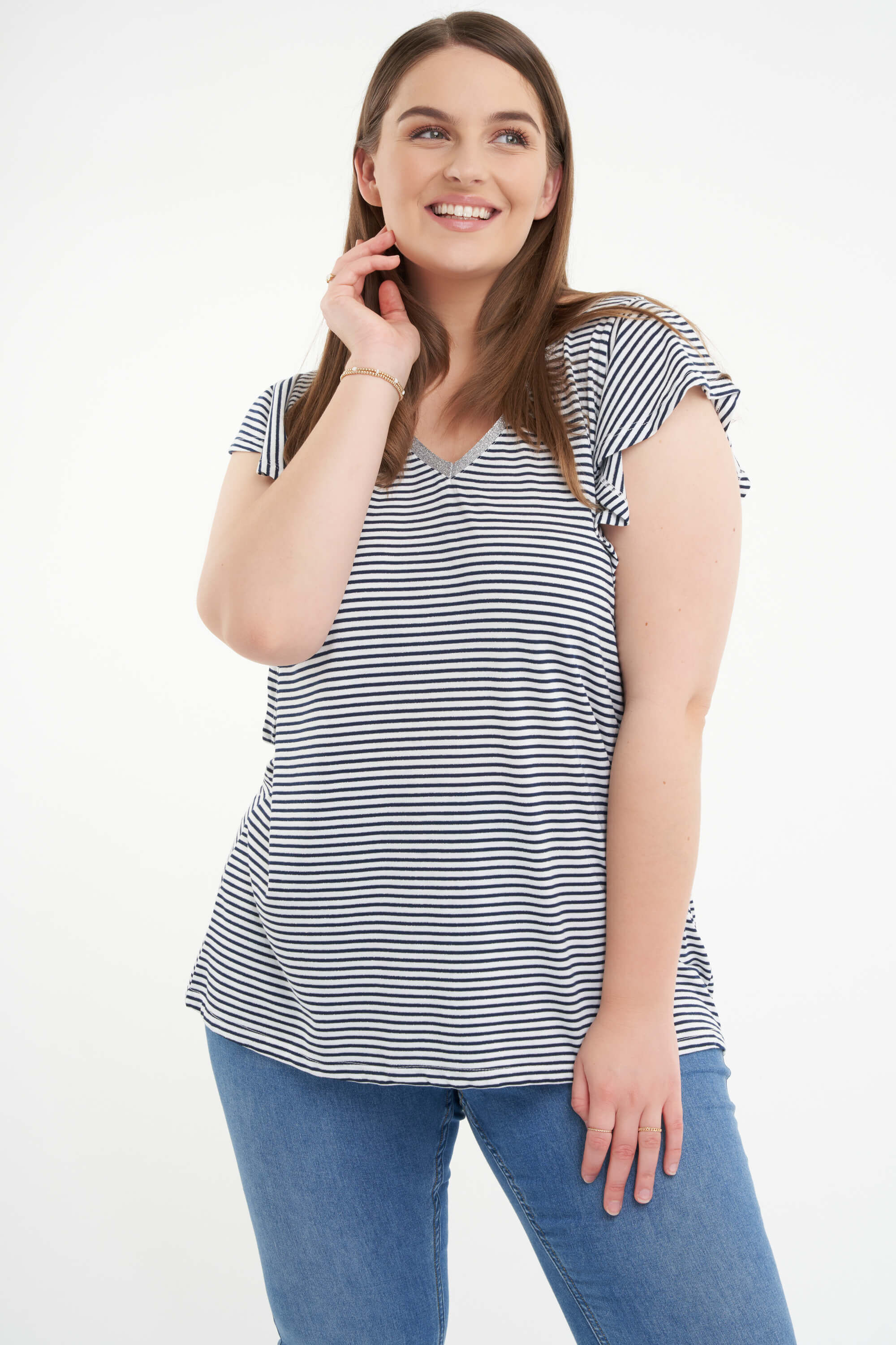 T-shirt &agrave; rayures image number 0