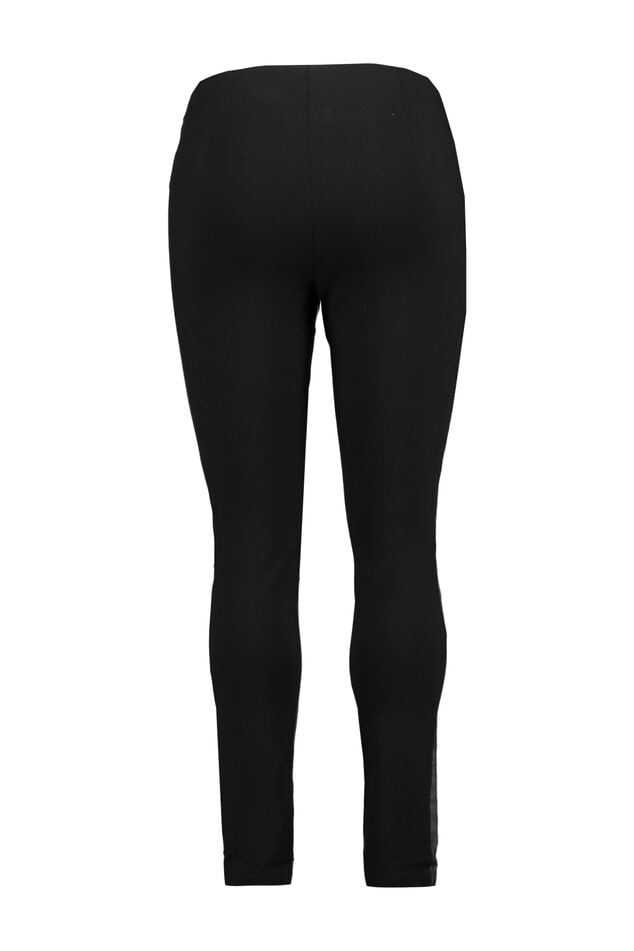 Leggings avec cuir synthétique sur le devant image number 2