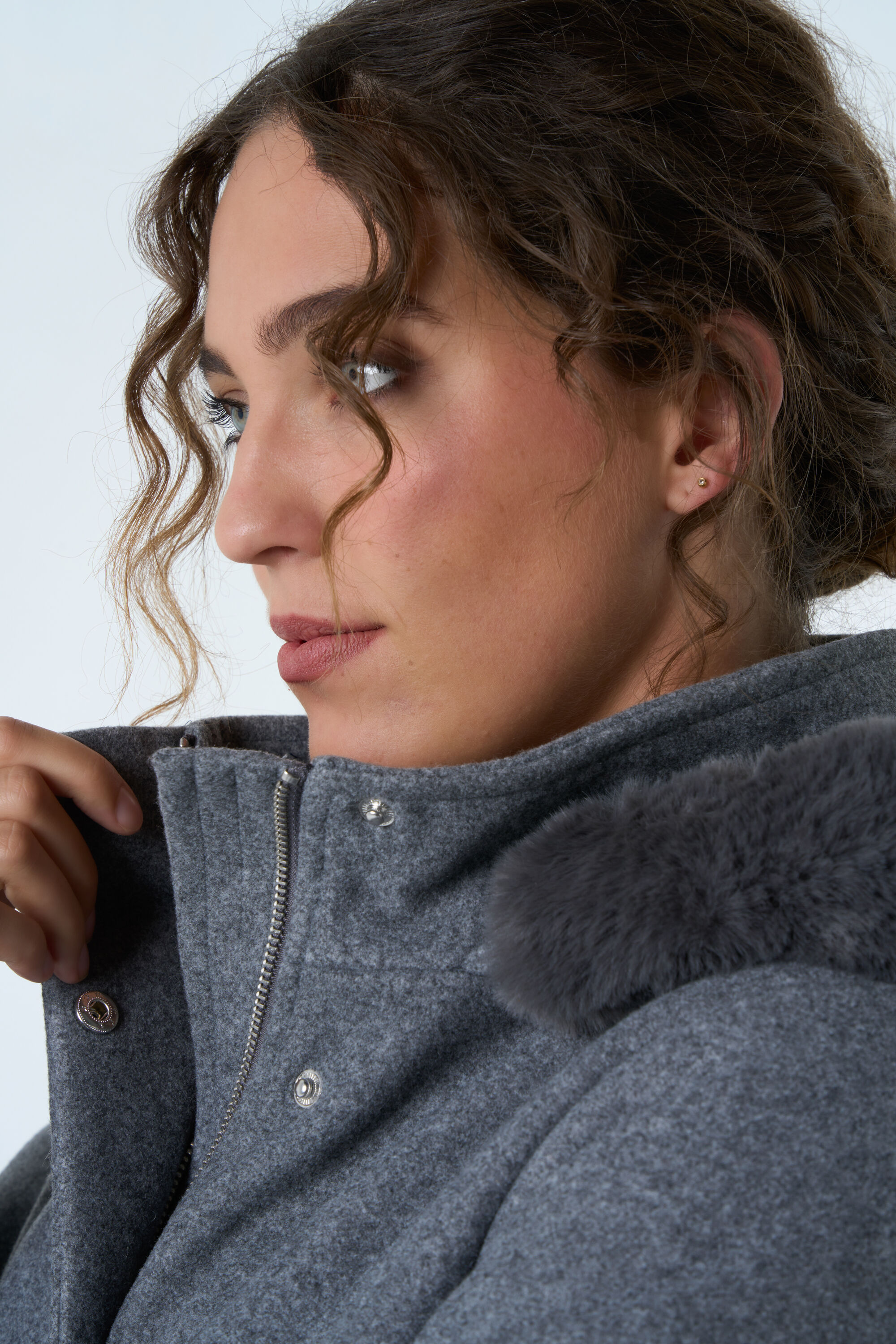 Manteau avec une apparence de laine image number 5