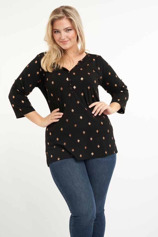 Haut à imprimé de feuilles  image number 0