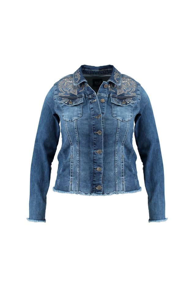 Veste en jean à clous image number 1