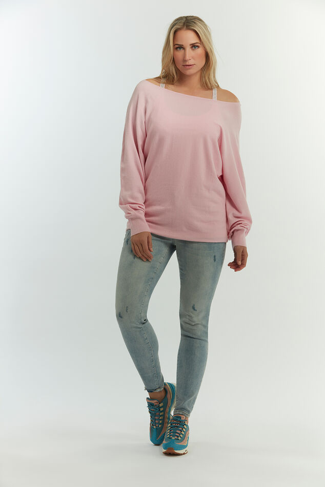 Pull-over doux avec manches chauve-souris image number 0