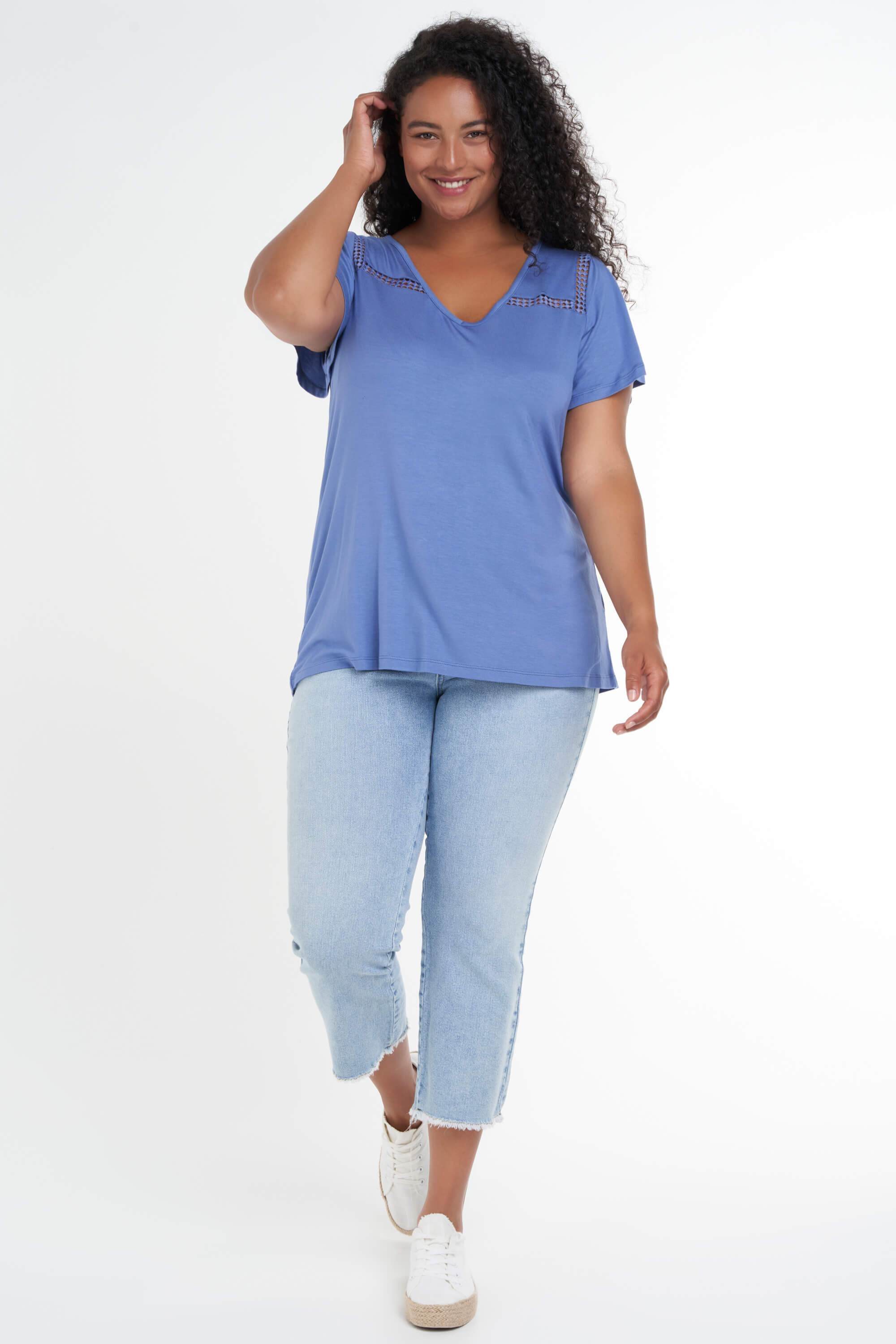 T-shirt aux manches &agrave; volants  image number 5