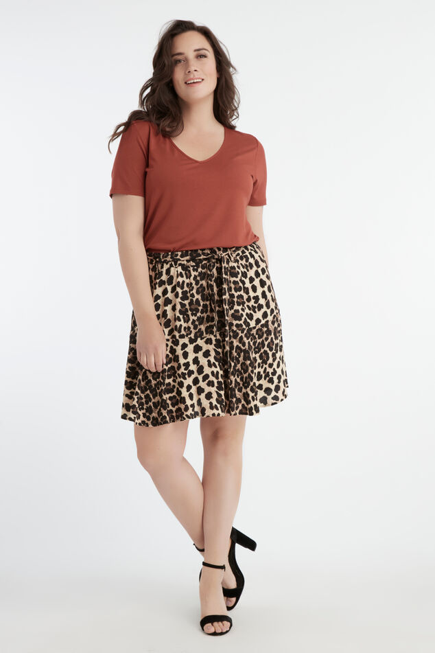 Jupe-short à ceinture nouée image number 0