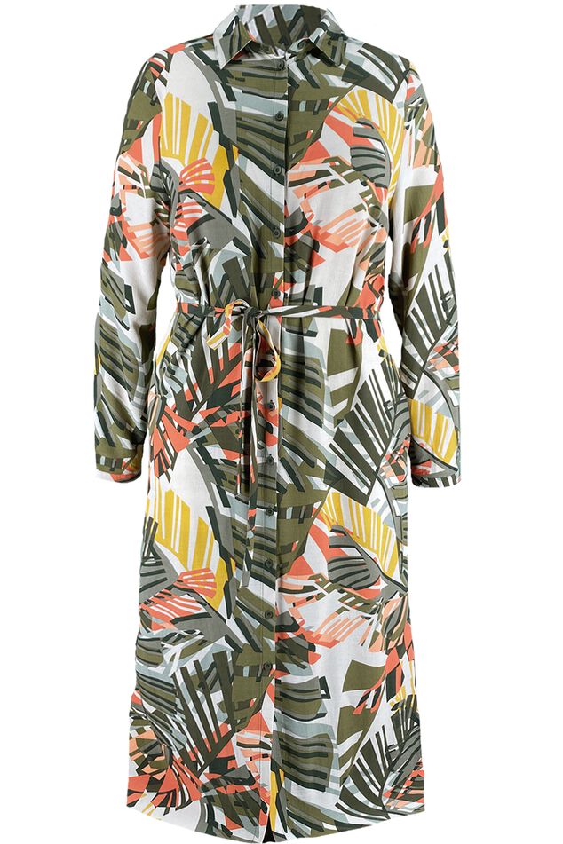 Robe longue avec ceinture à nouer image number 1