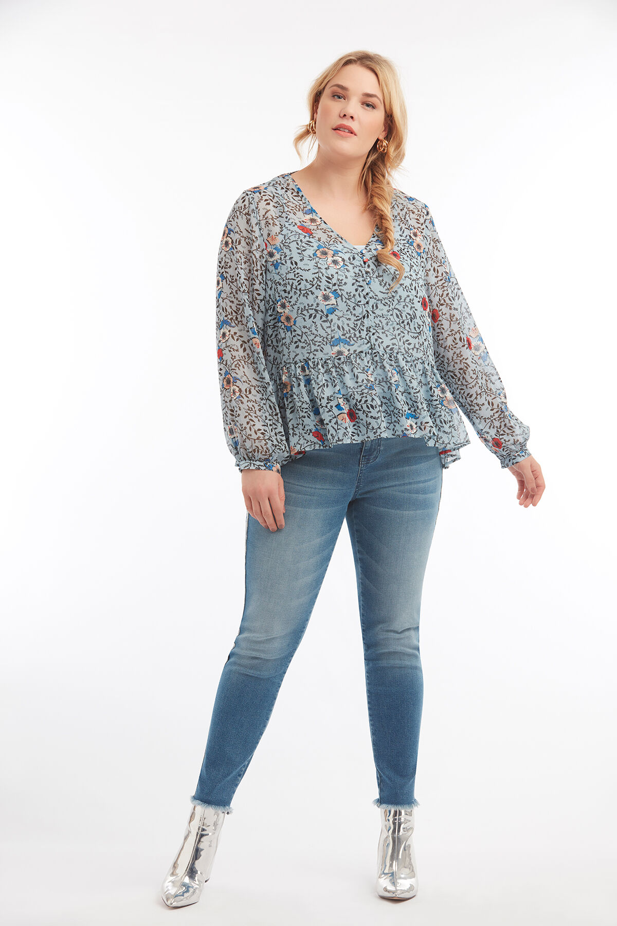 Chemisier &agrave; imprim&eacute; floral image number 4