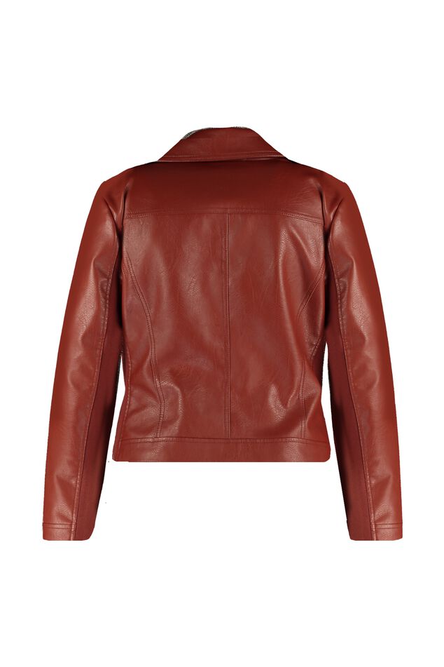 Veste style motard en similicuir image number 2