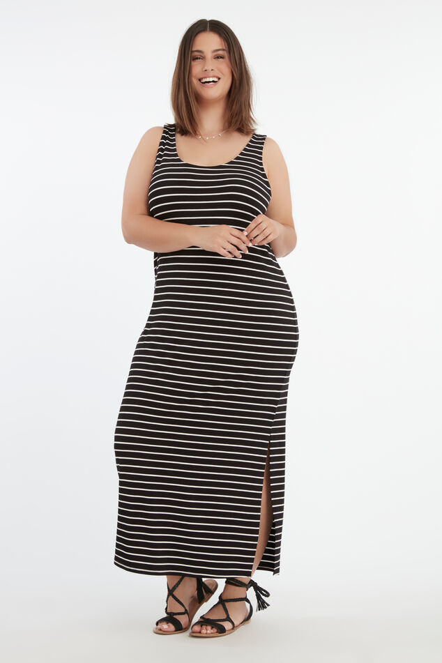 Robe maxi avec fente image number 0