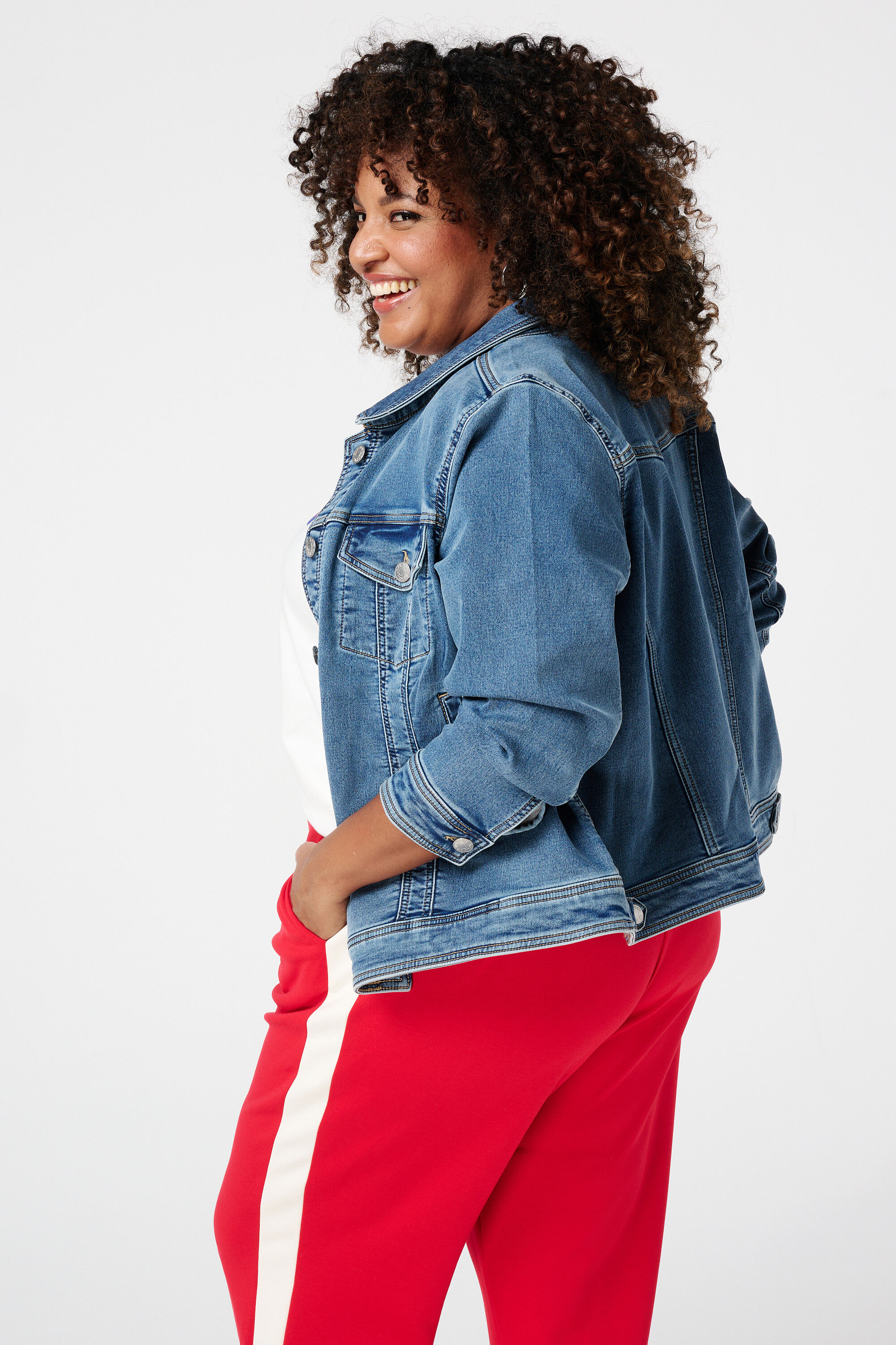 Veste en jean extensible image number 3