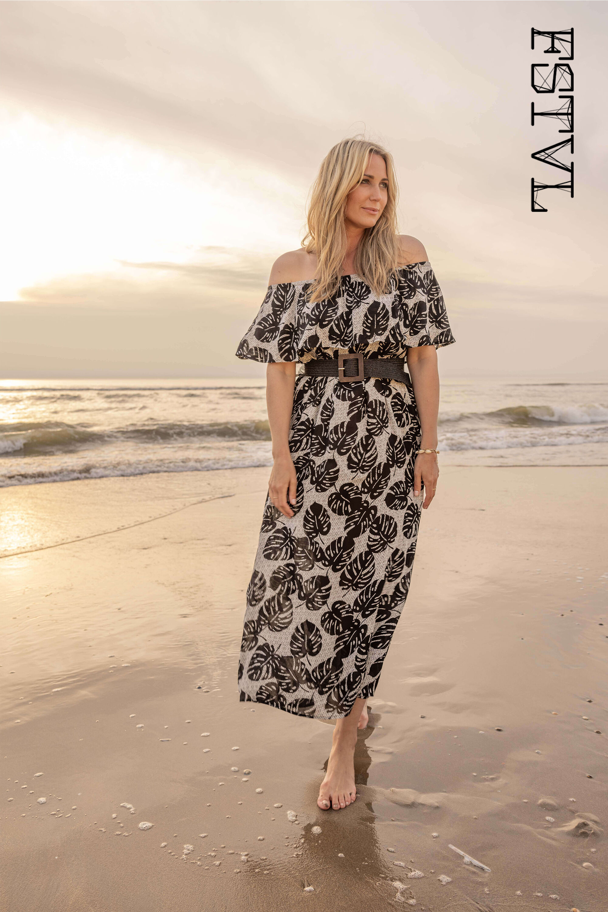 Robe avec épaules dénudées cheap