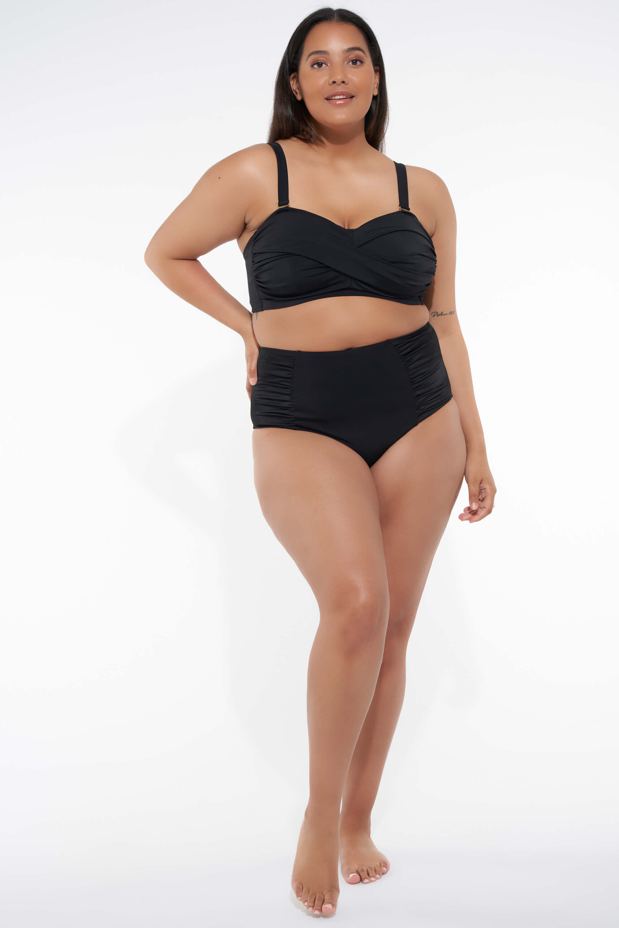 Bas de bikini taille haute  image number 4