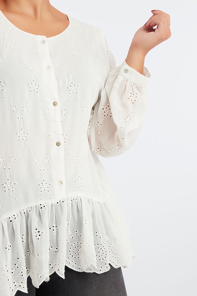 Chemisier à broderies  image number 6