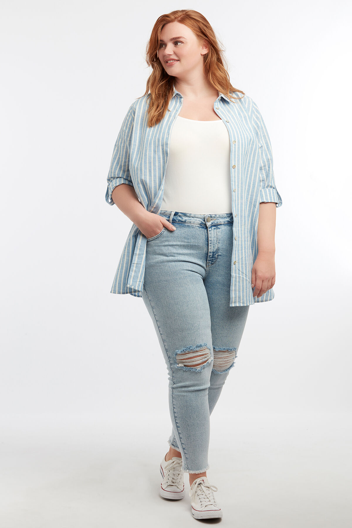 Chemisier ray&eacute; image number 5