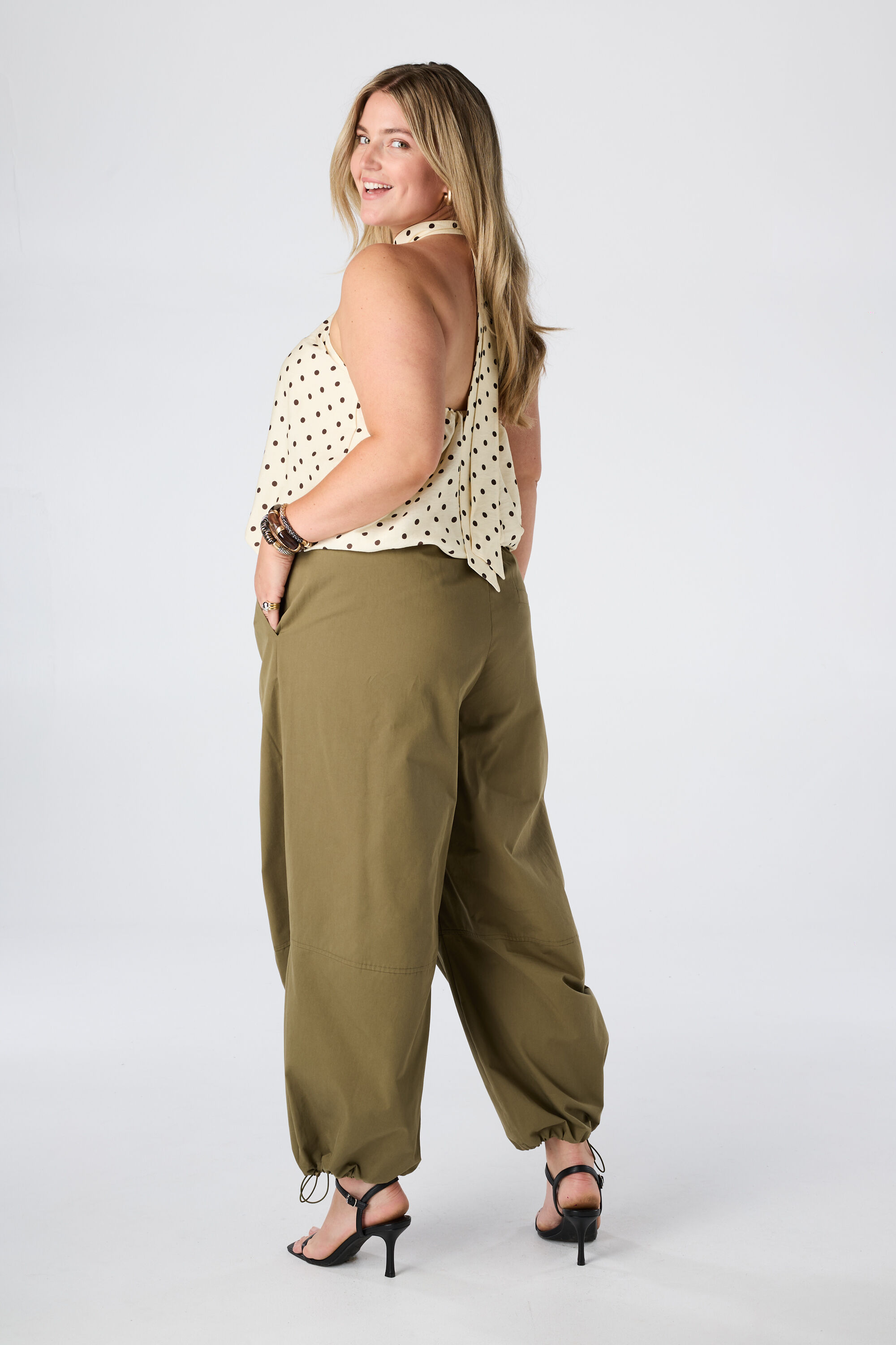 Pantalon ballon avec cordons de serrage image number 1