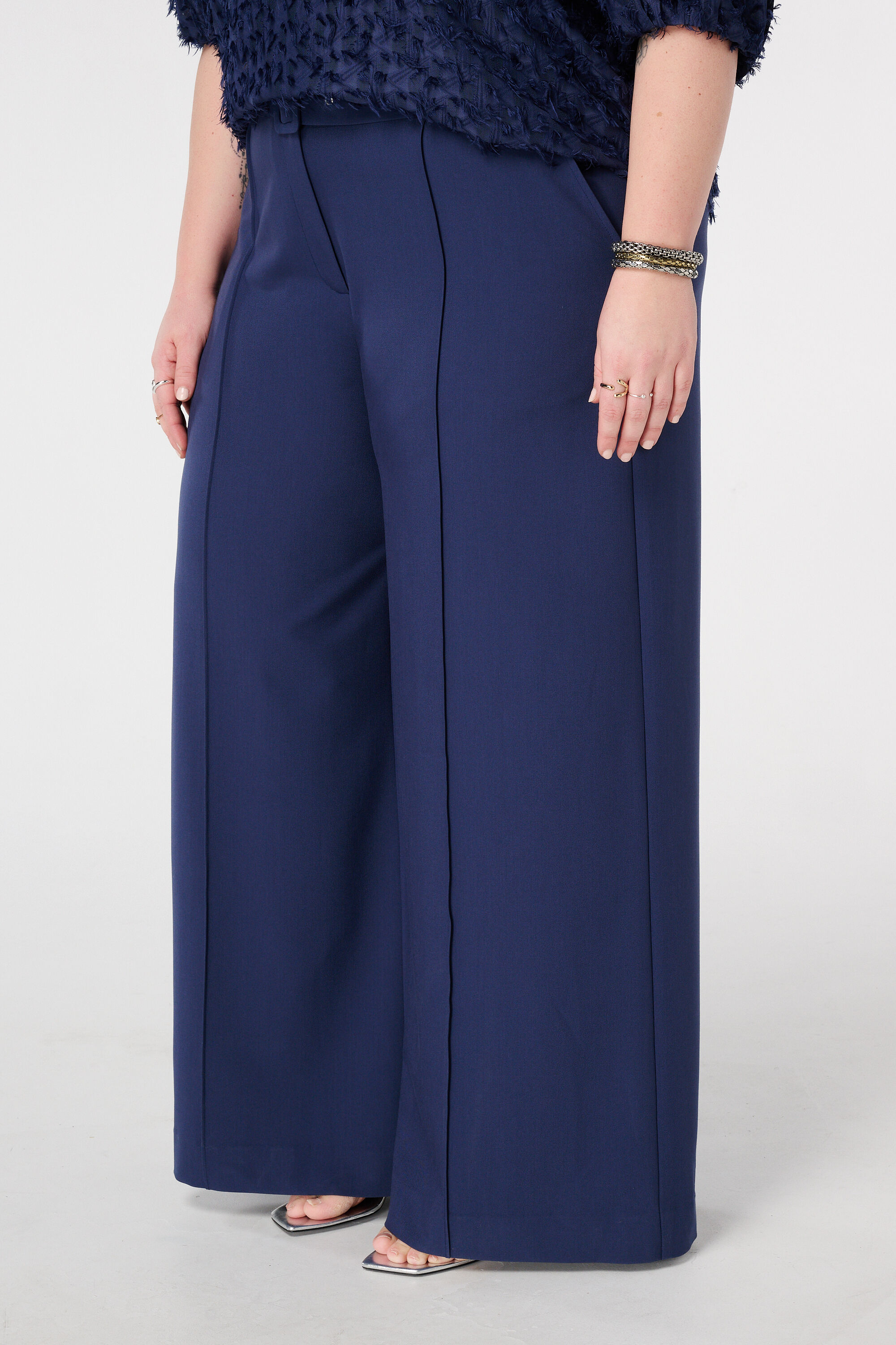Pantalon wide leg avec ceinture image number 3
