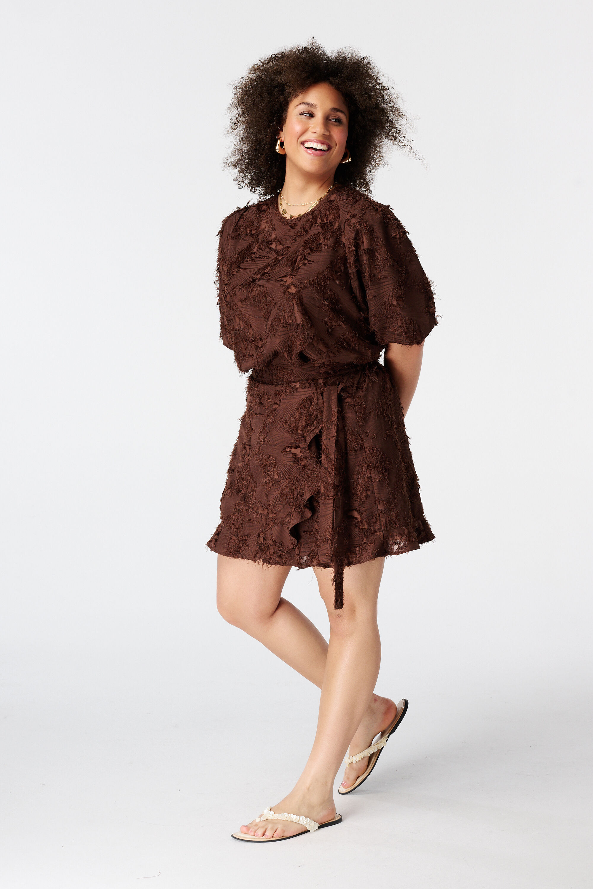 Skort portefeuille fluffy