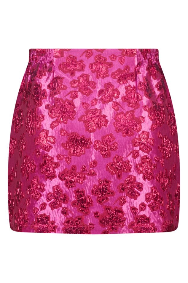 Jupe jacquard pailletée effet portefeuille image number 2