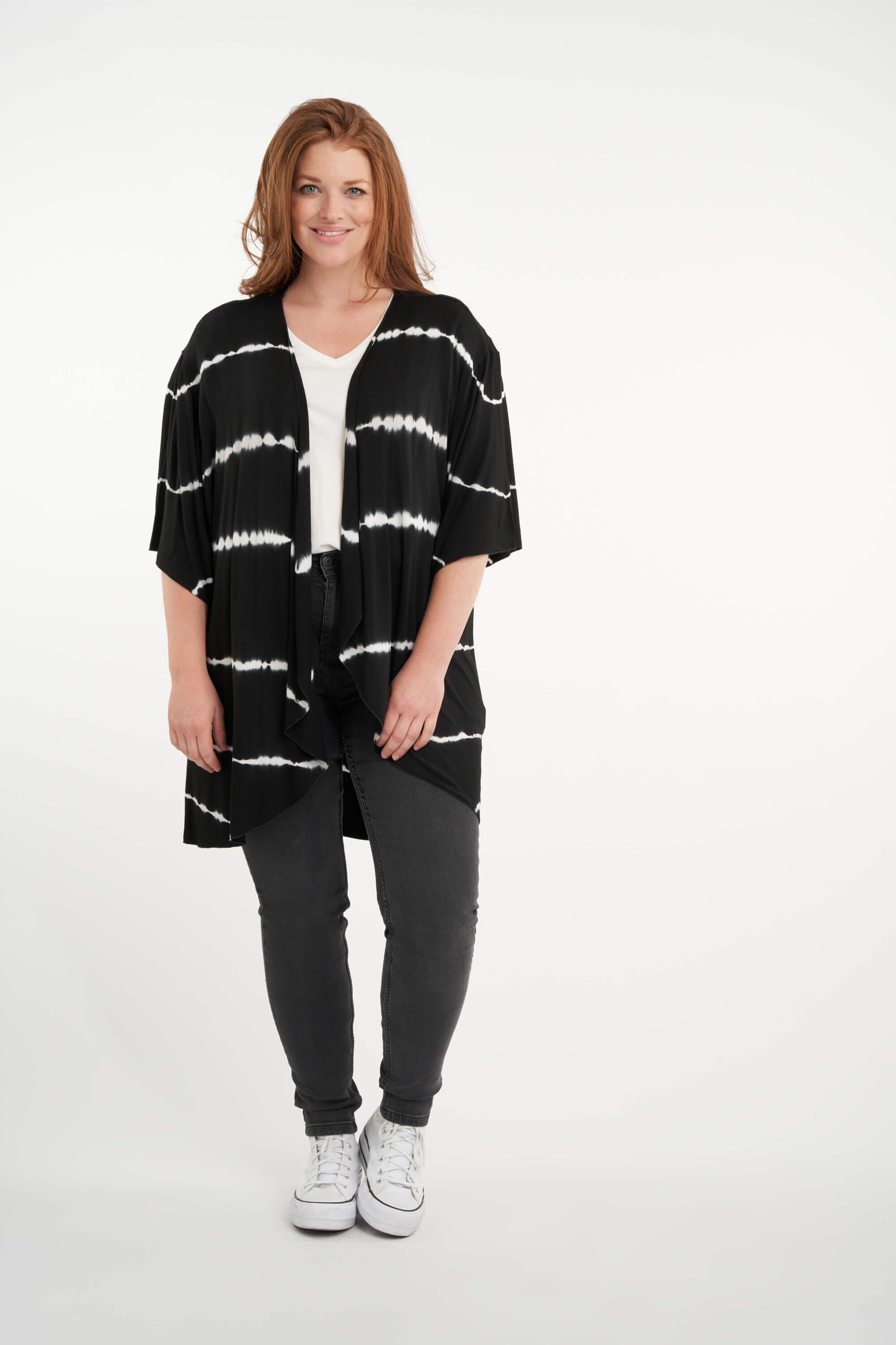 Gilet avec imprim&eacute; &agrave; effet tie-dye image number 6