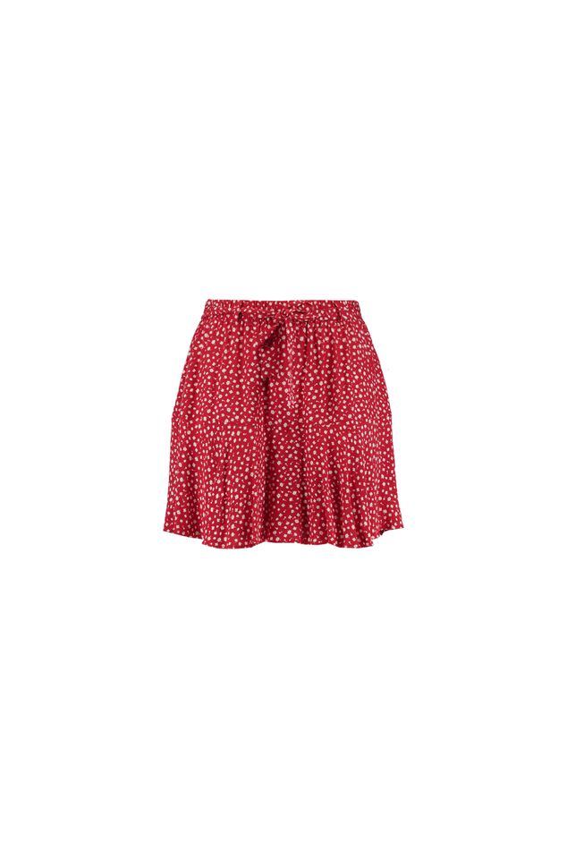 Jupe-short à ceinture nouée image number 1