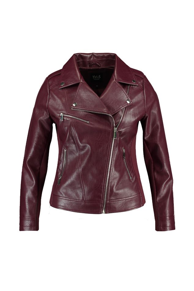 Veste style motard en similicuir image number 1