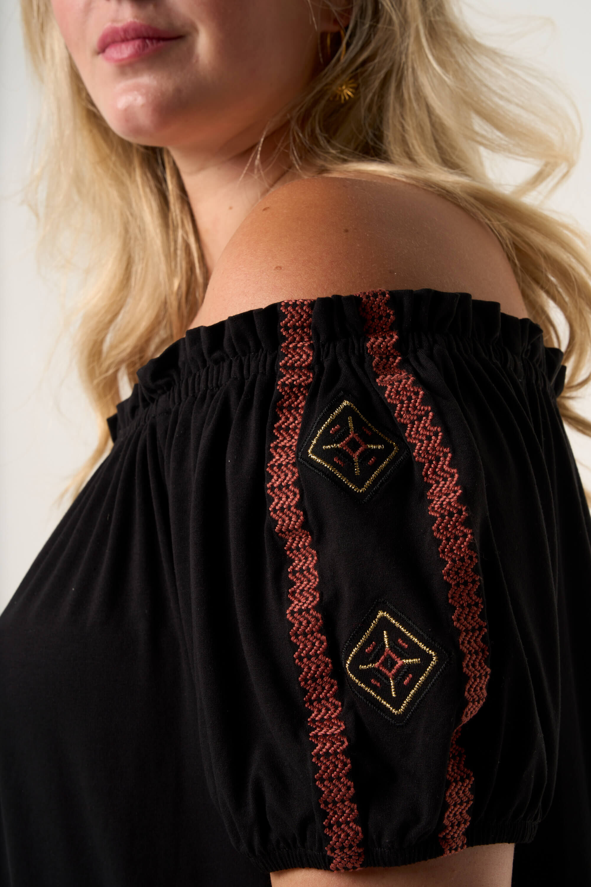 Haut &agrave; &eacute;paules d&eacute;nud&eacute;es et avec d&eacute;tails image number 5