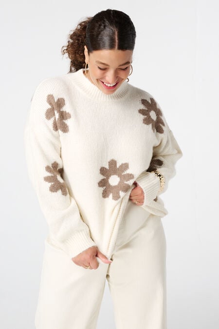 Pull à imprimé floral Pull à imprimé floral