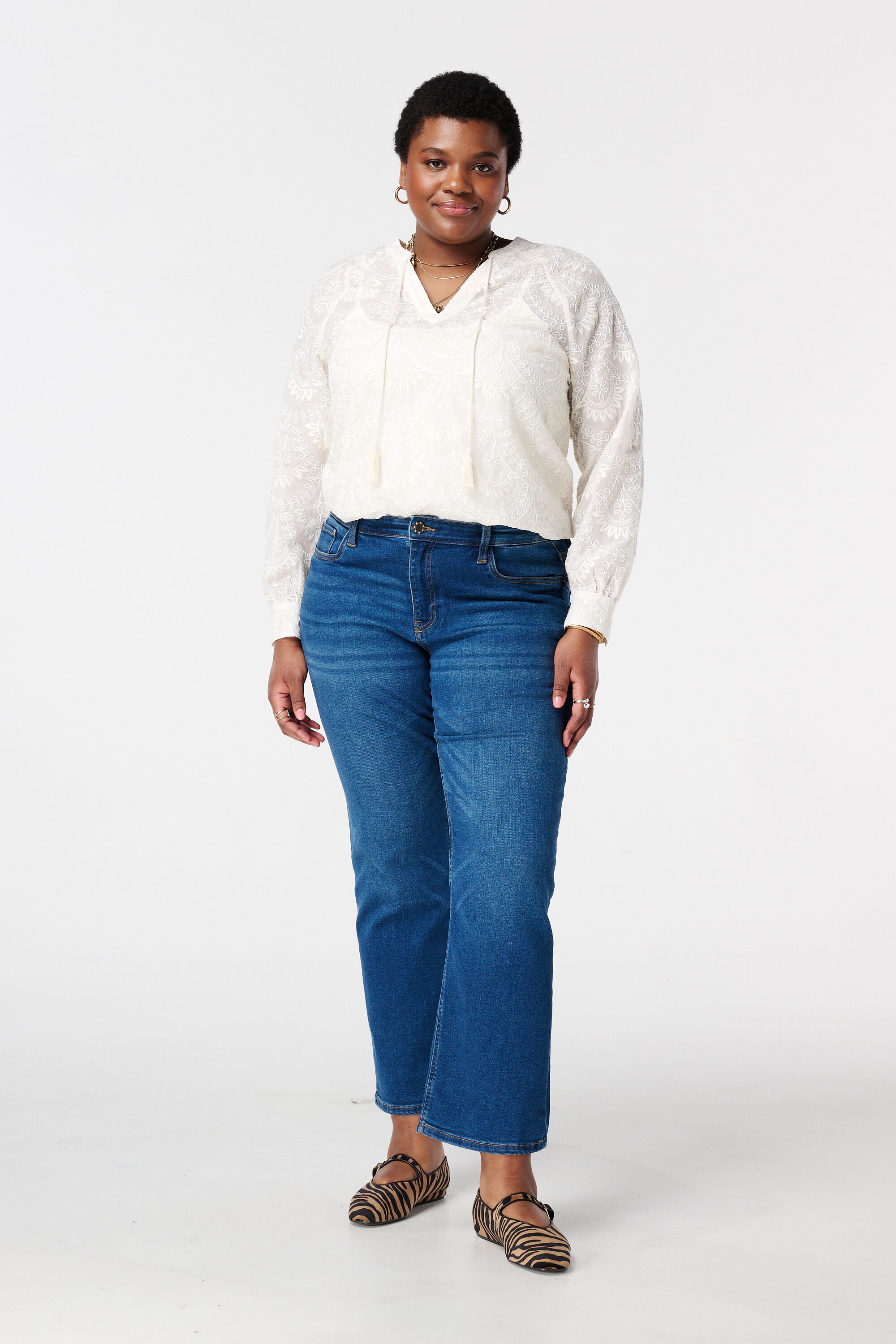 Blouse avec cordons image number 5