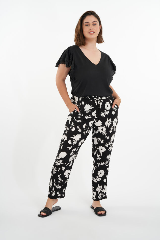 Pantalon ample à imprimé image number 4