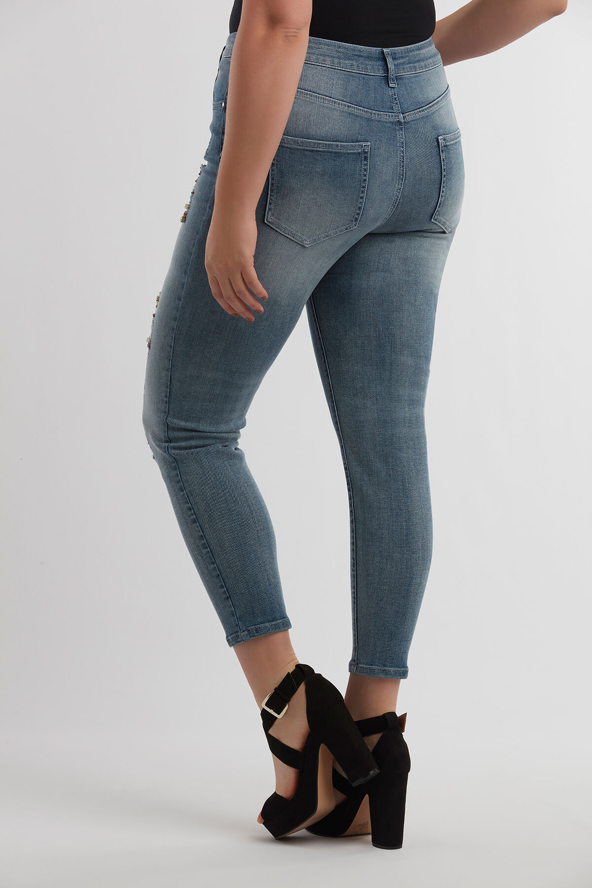 skinny jeans CHERRY image number 3