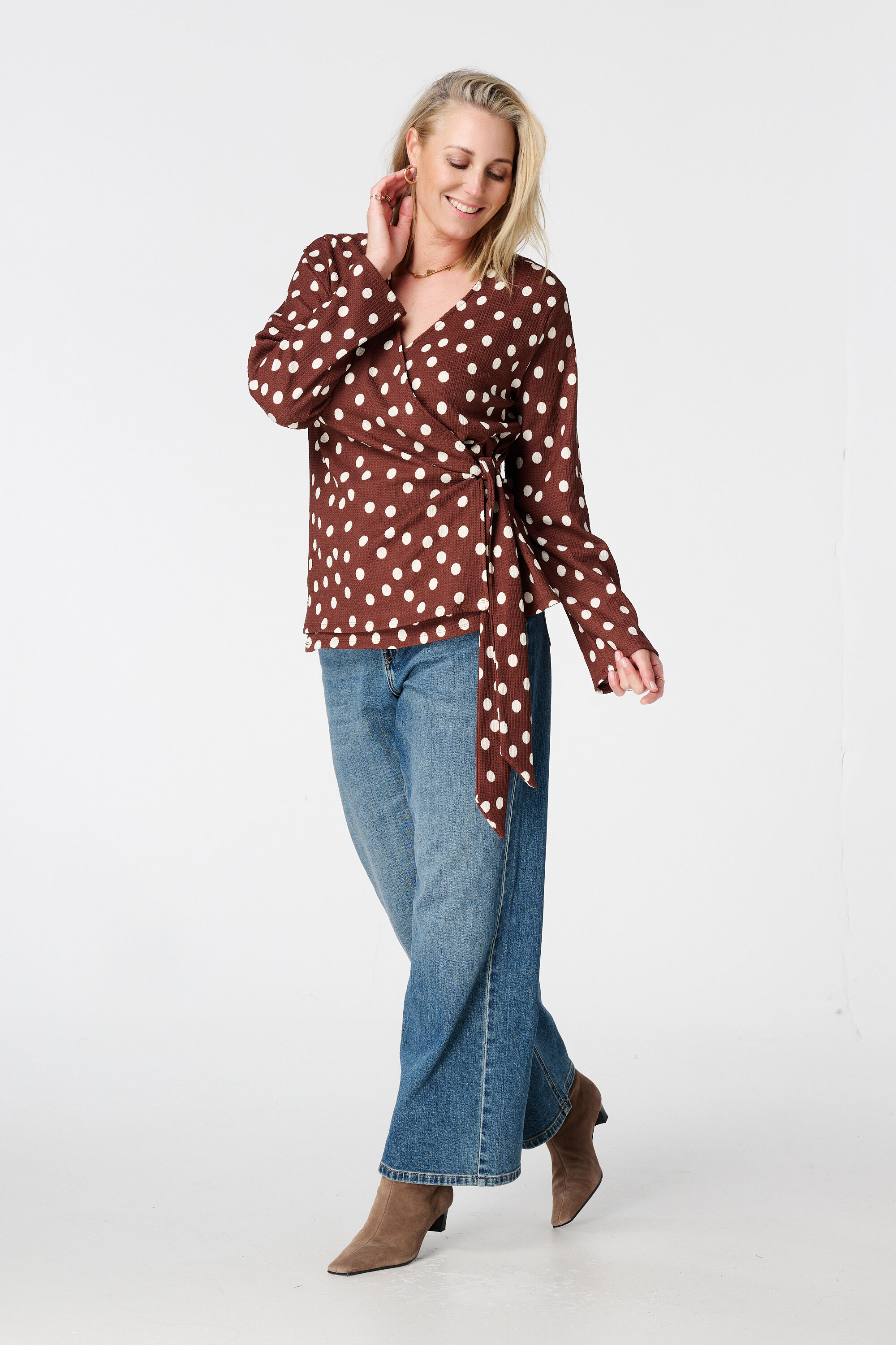 Haut portefeuille &agrave; pois image number 5