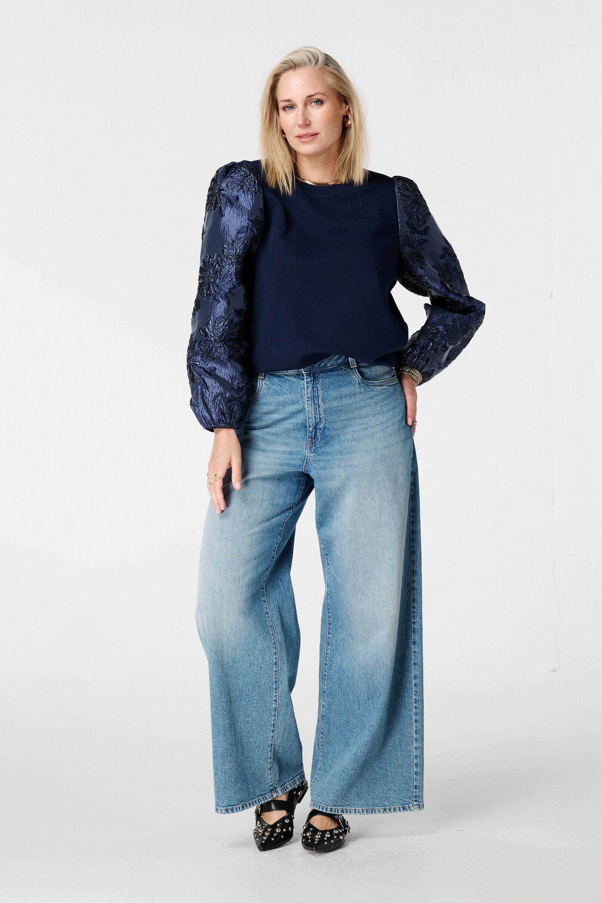 Sweat &agrave; manches jacquard image number 5