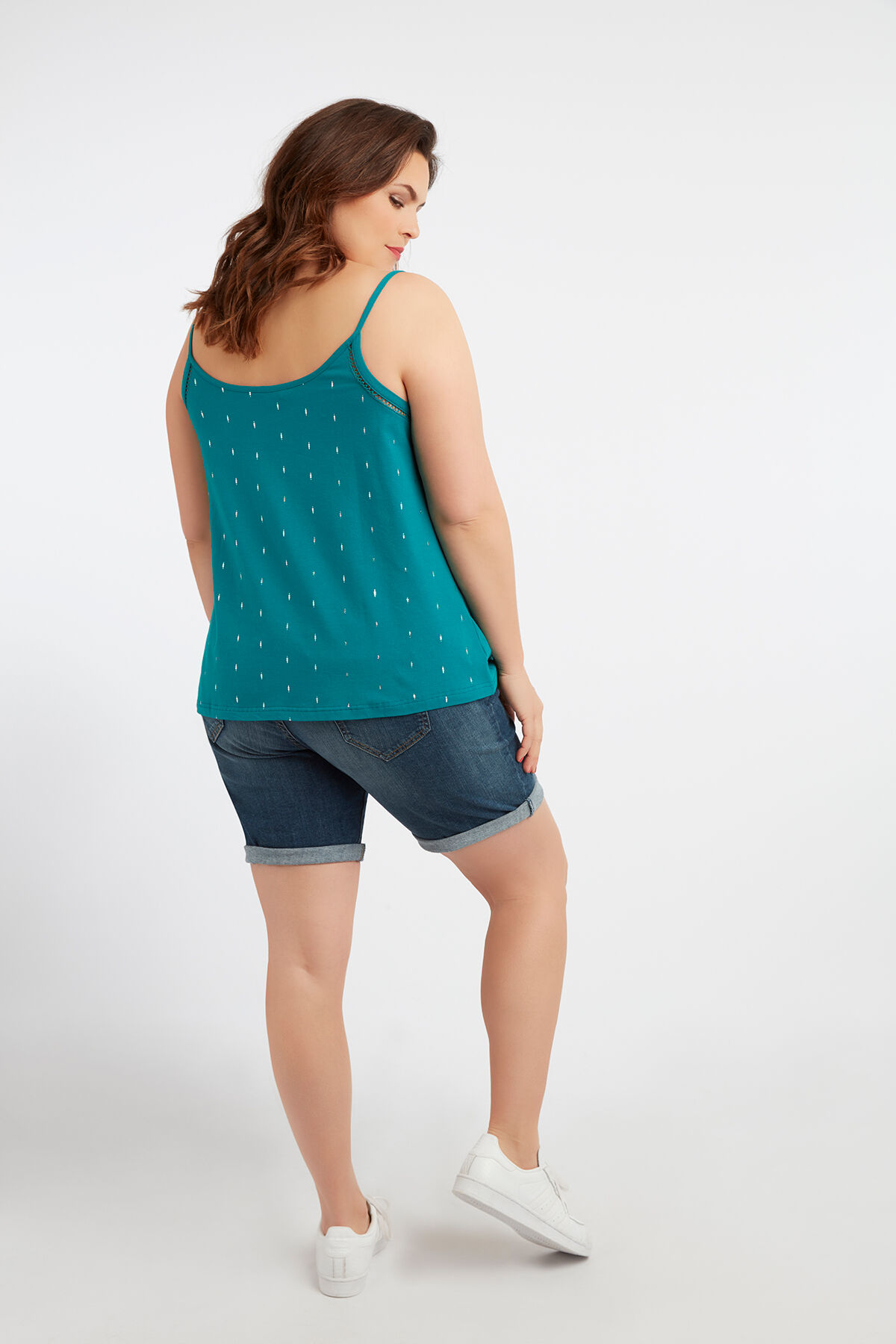 Haut sans manches avec imprim&eacute; scintillant image number 4