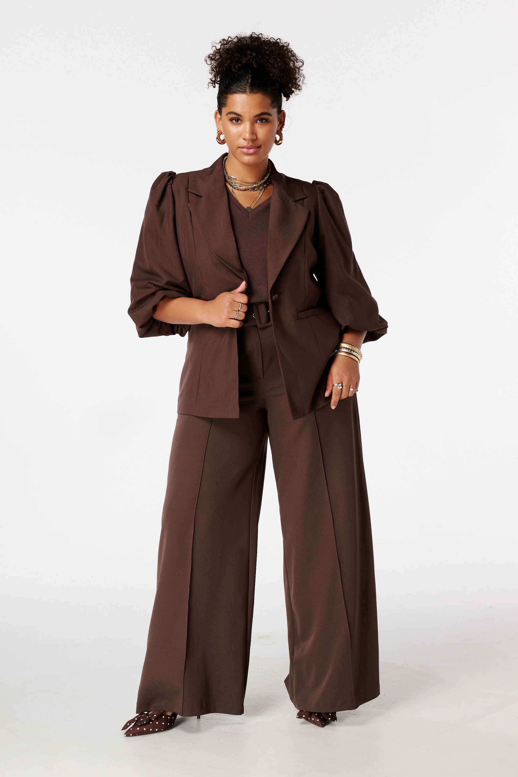 Blazer &agrave; manches bouffantes image number 3