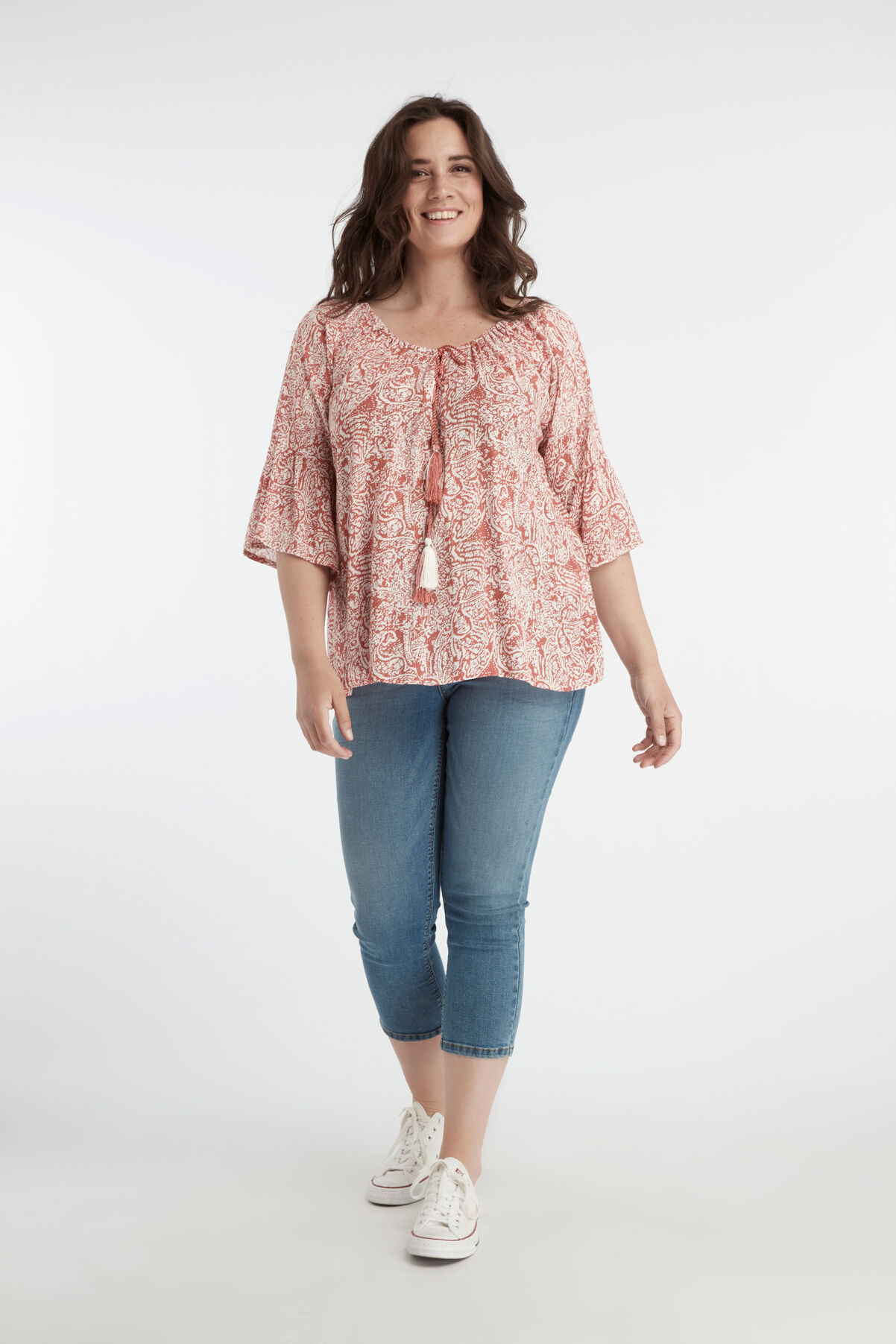 Chemisier &agrave; manches cloche image number 5