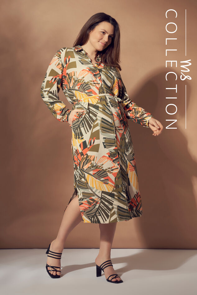 Robe longue avec ceinture à nouer image number 0