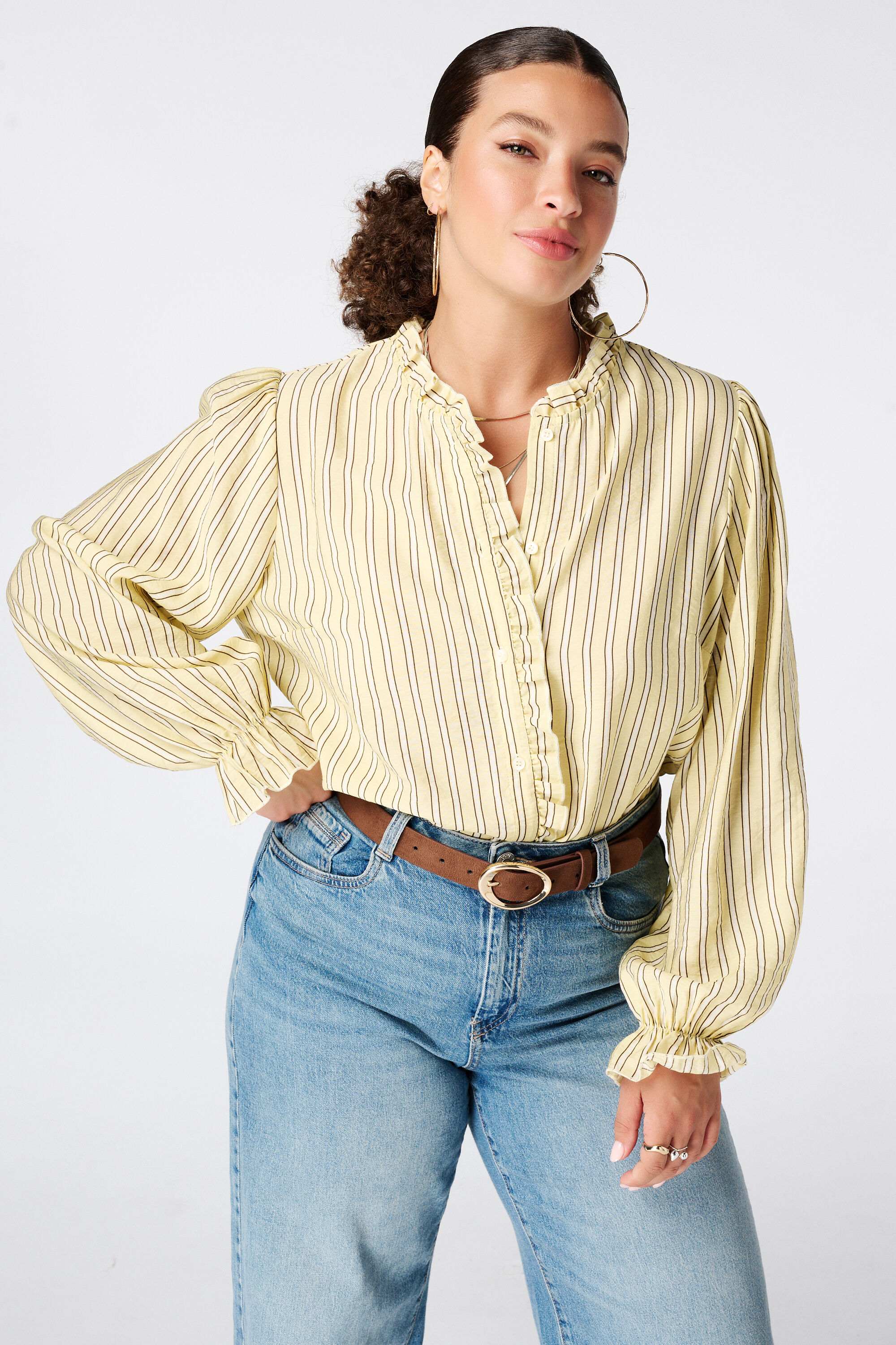 Blouse &agrave; volants