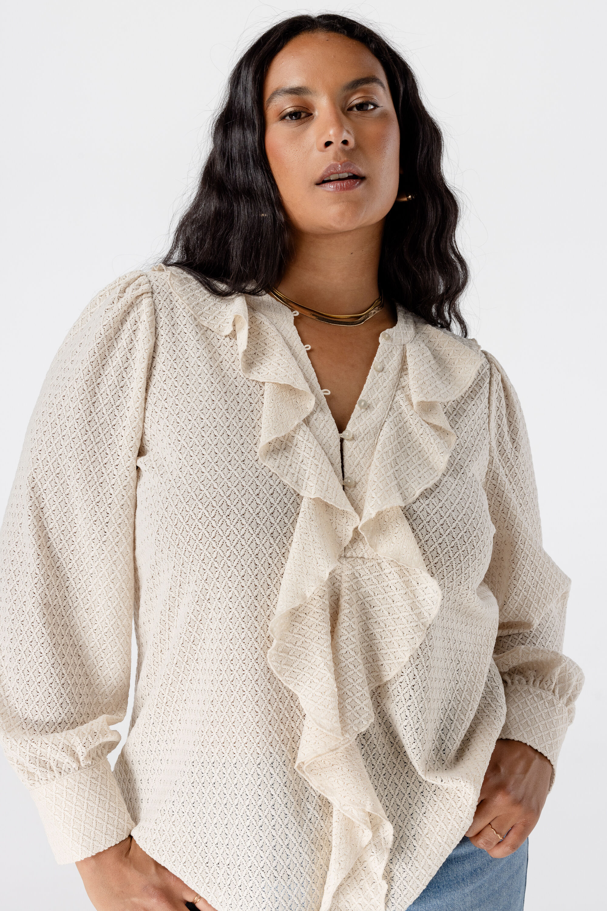 Chemisier &agrave; volants image number 5