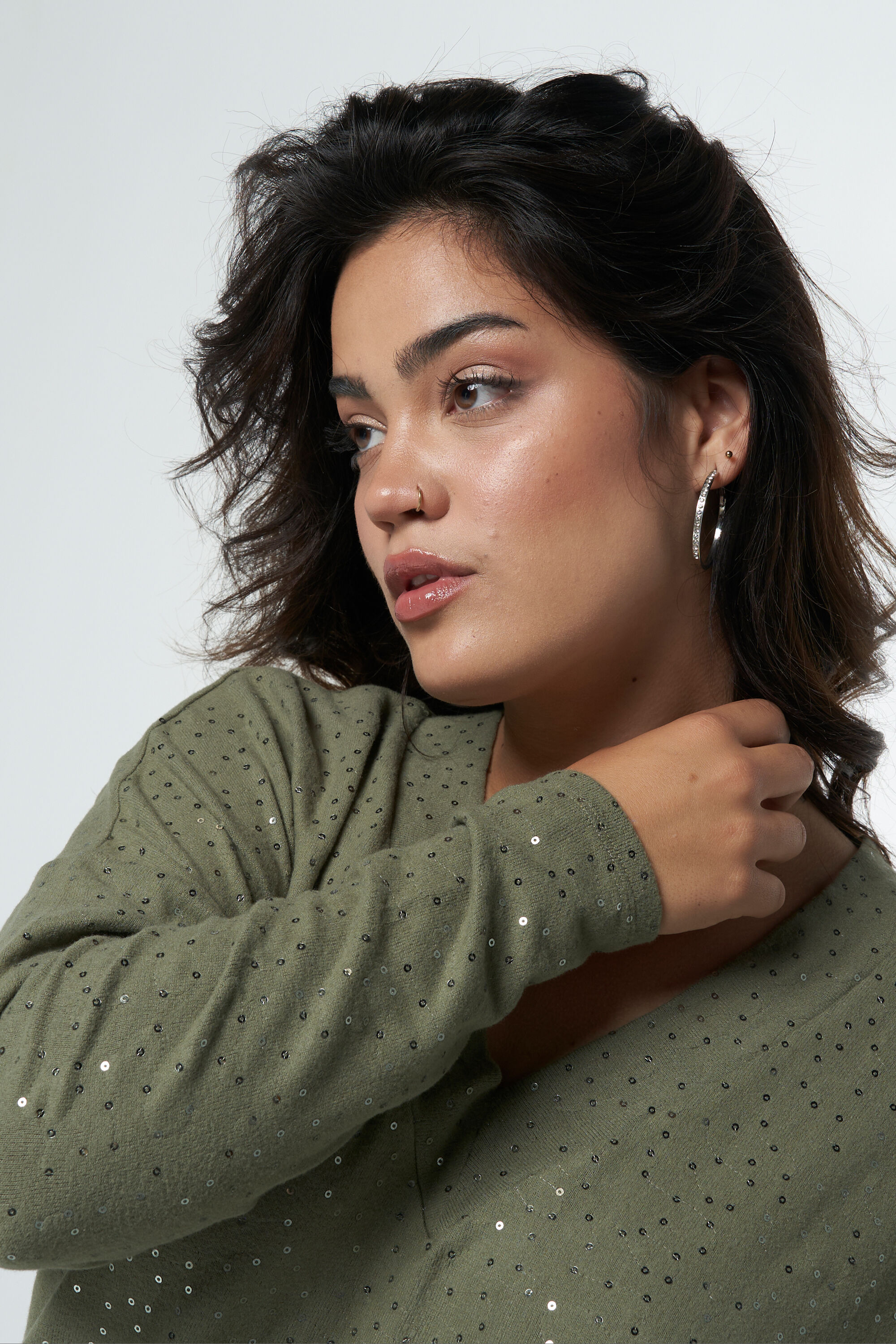 Top ample avec paillettes image number 4