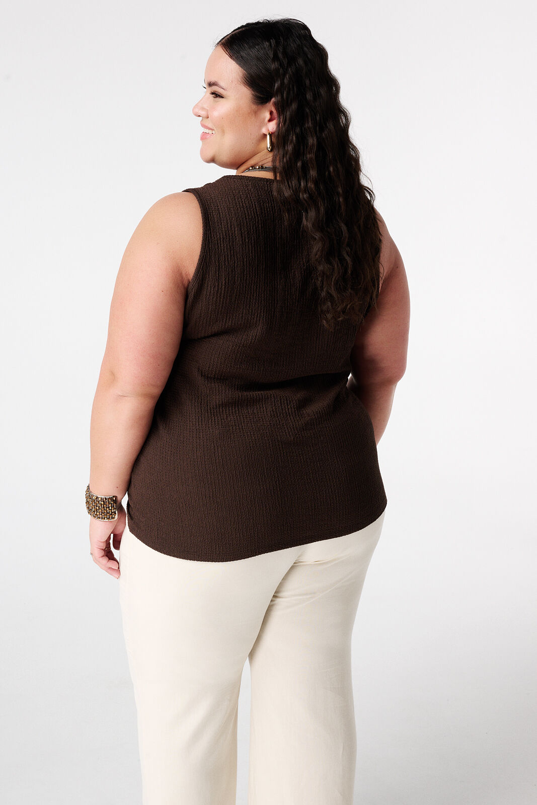 Top sans manches avec texture image number 3