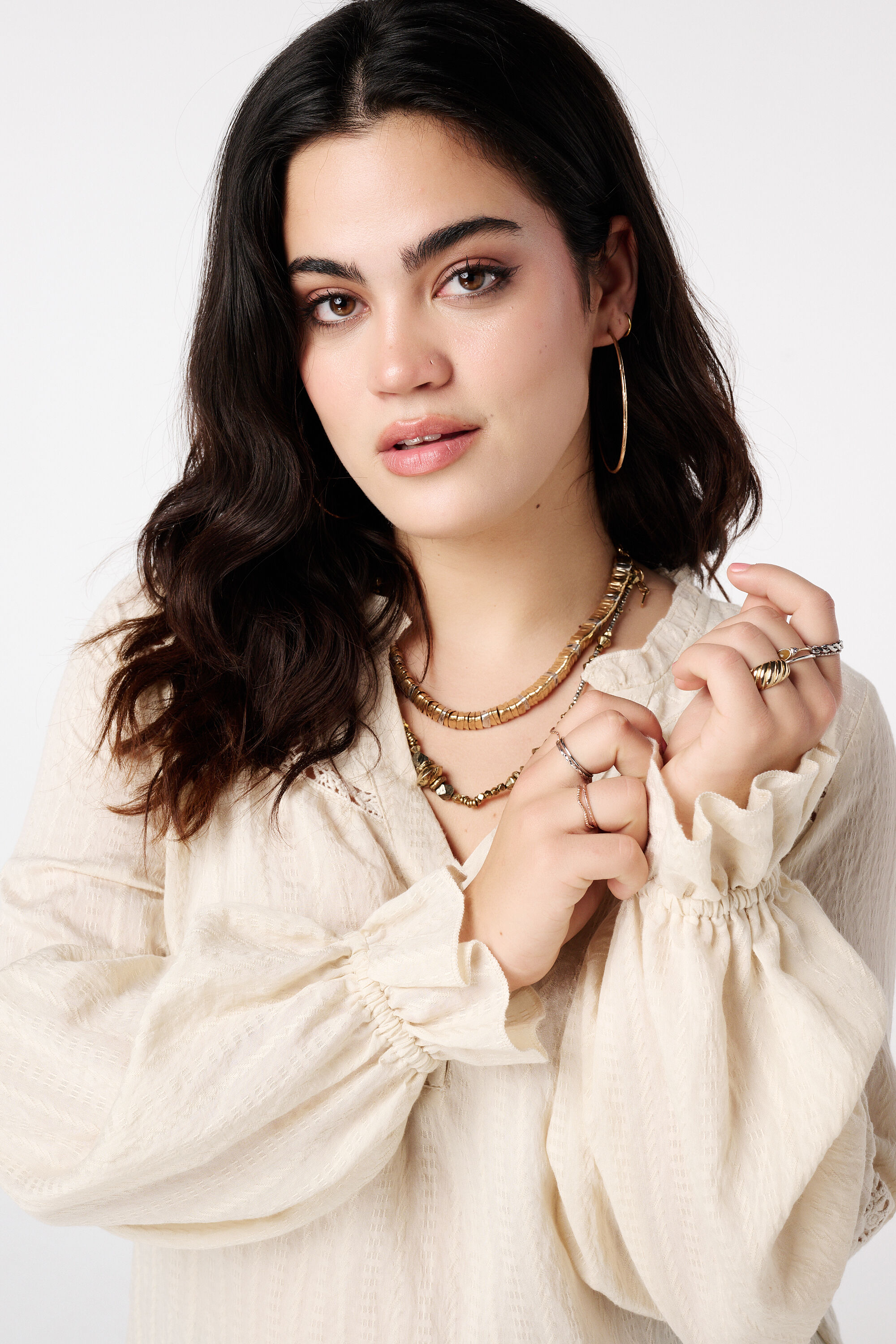 Blouse avec broderie ajour&eacute;e image number 4