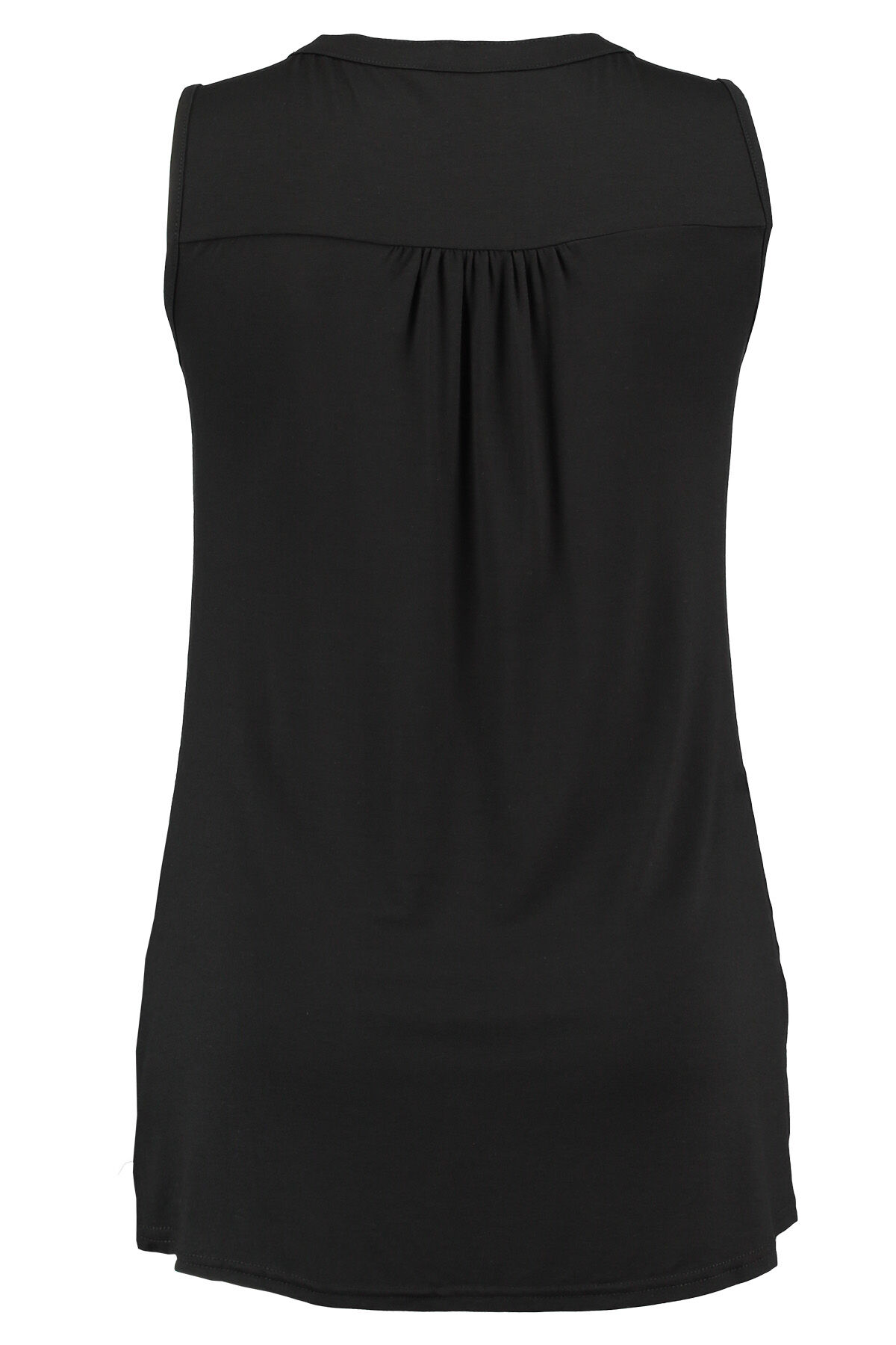 Haut pliss&eacute; uni avec dentelle image number 2