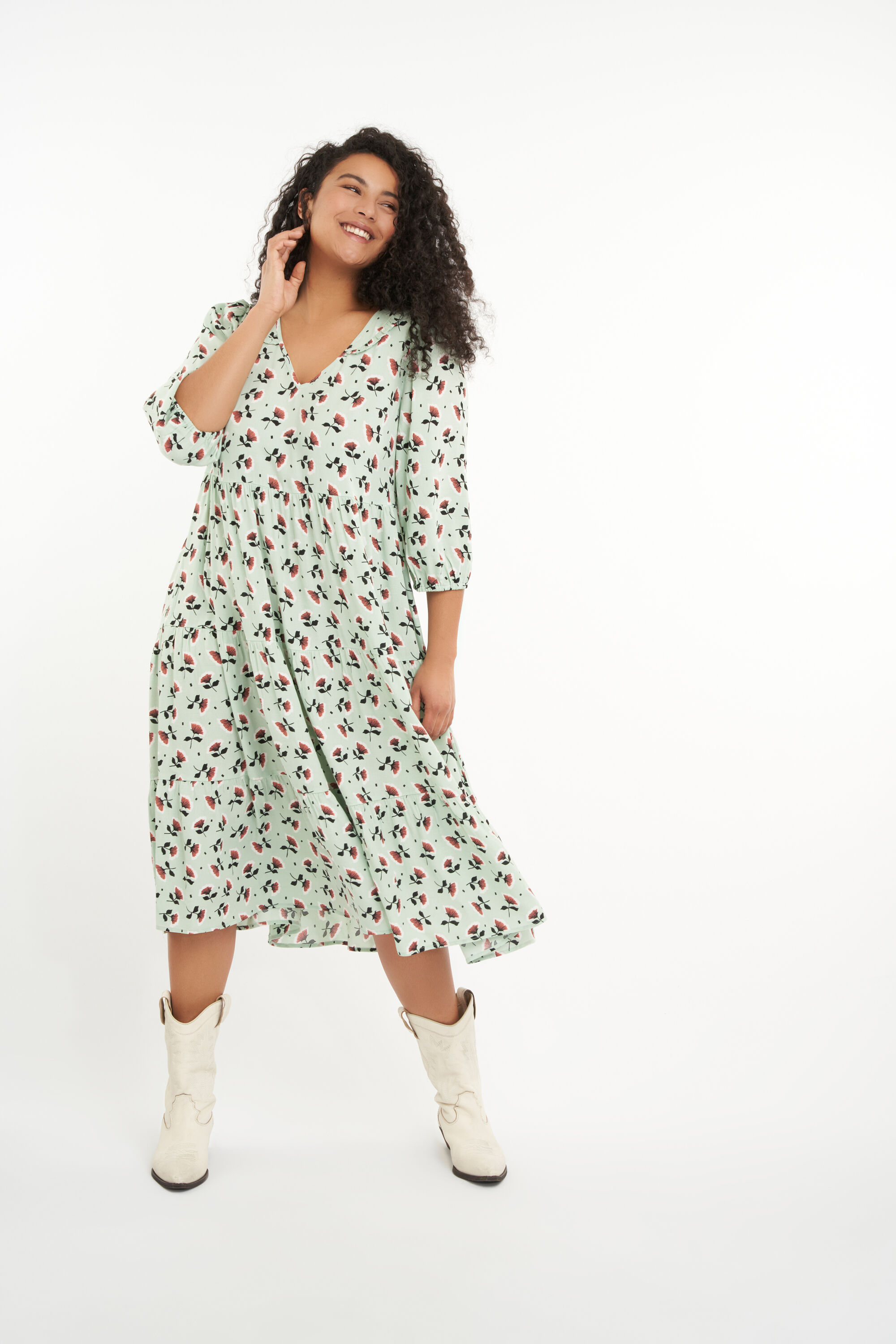 Robe longue &agrave; imprim&eacute;  image number 5