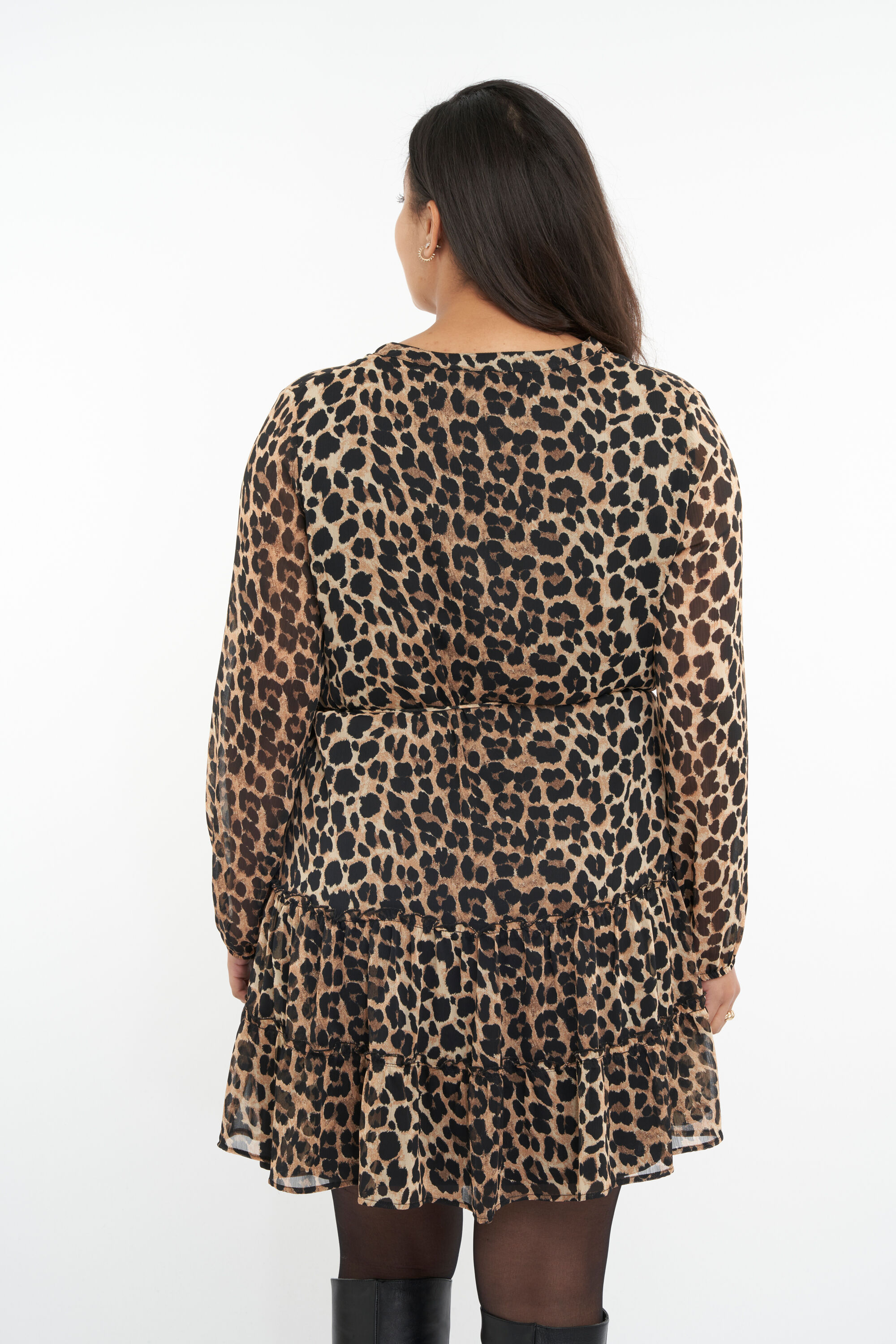 Tunic dress with print image number 4