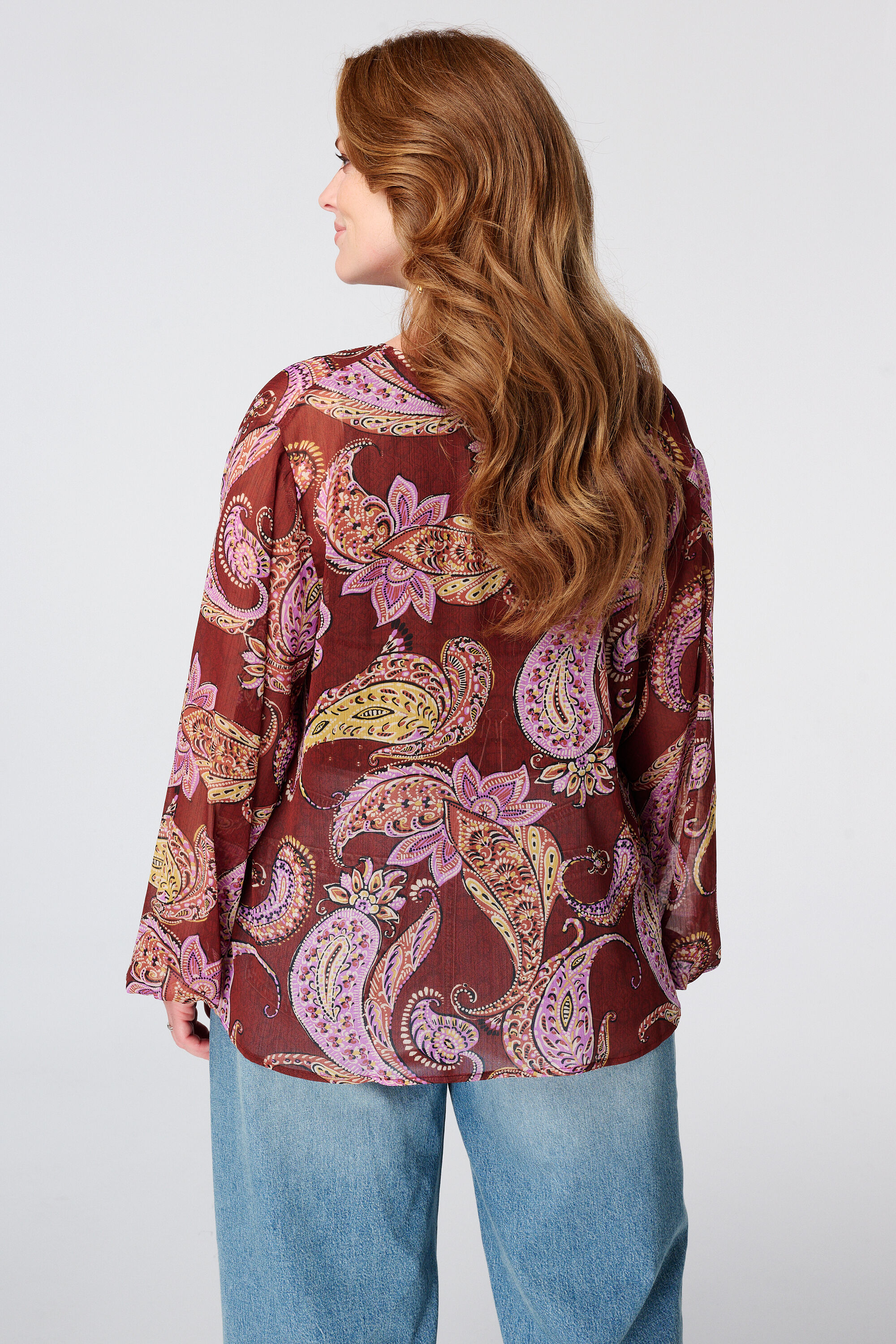 Blouse &agrave; imprim&eacute; cachemire image number 1