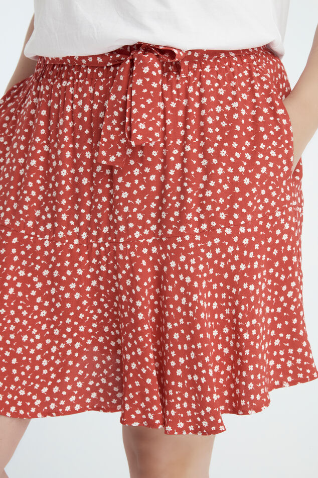Jupe-short à ceinture nouée image number 3