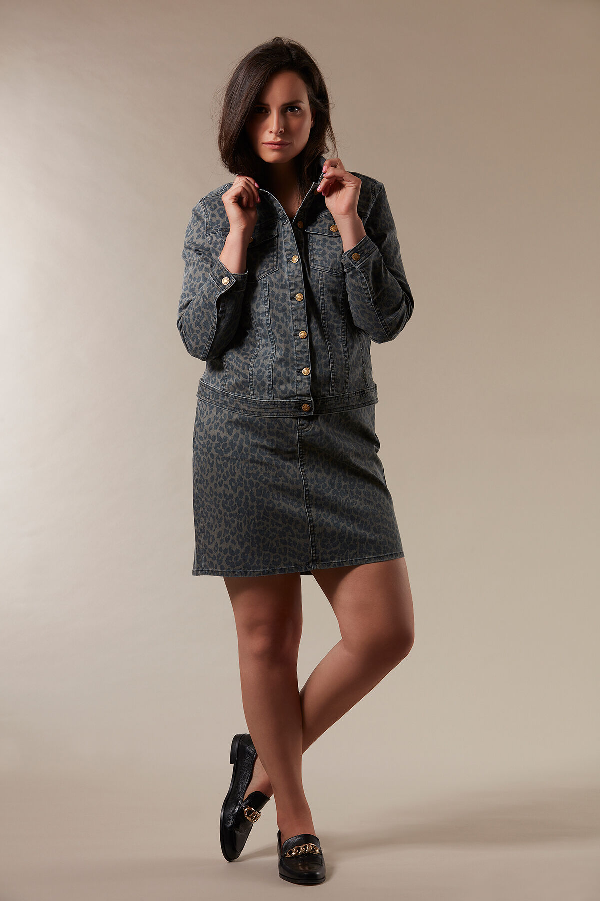 Veste &agrave; imprim&eacute; l&eacute;opard image number 5