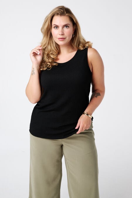 Haut sans manches avec col rond  Haut sans manches avec col rond