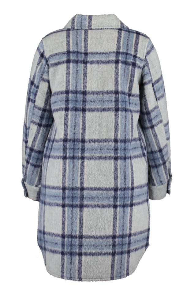 Veste-chemise à carreaux  image number 3