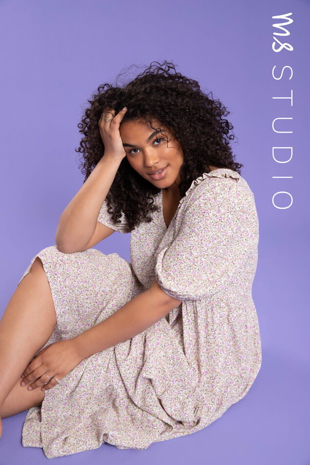 Robe coupe trapèze à imprimé  image number 0