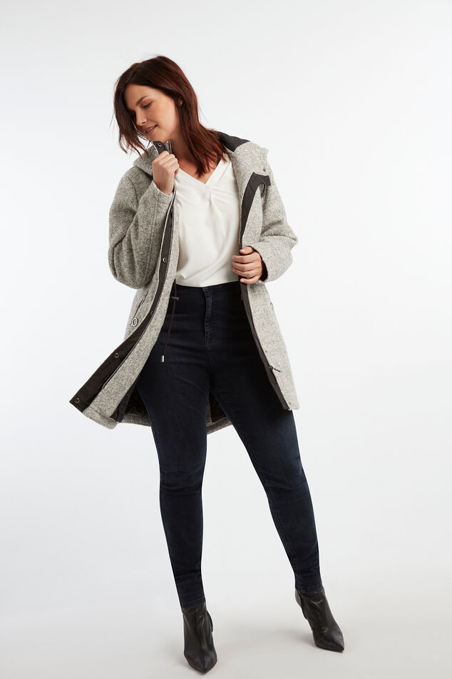 Manteau en laine mélangée image number 3